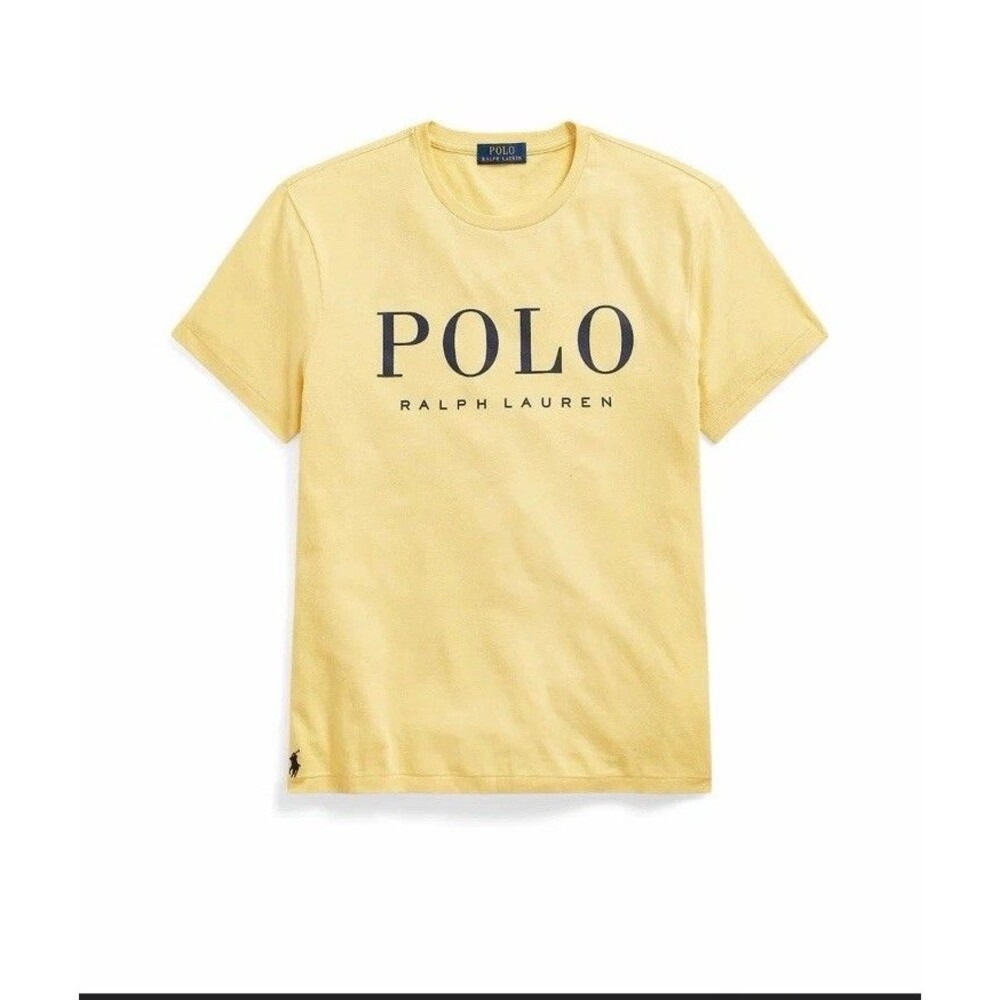Polo Ralph Lauren Mens 3X Big T-Shirt Yellow Short Sleeve Logo Graphic Tee - Picture 5 of 12